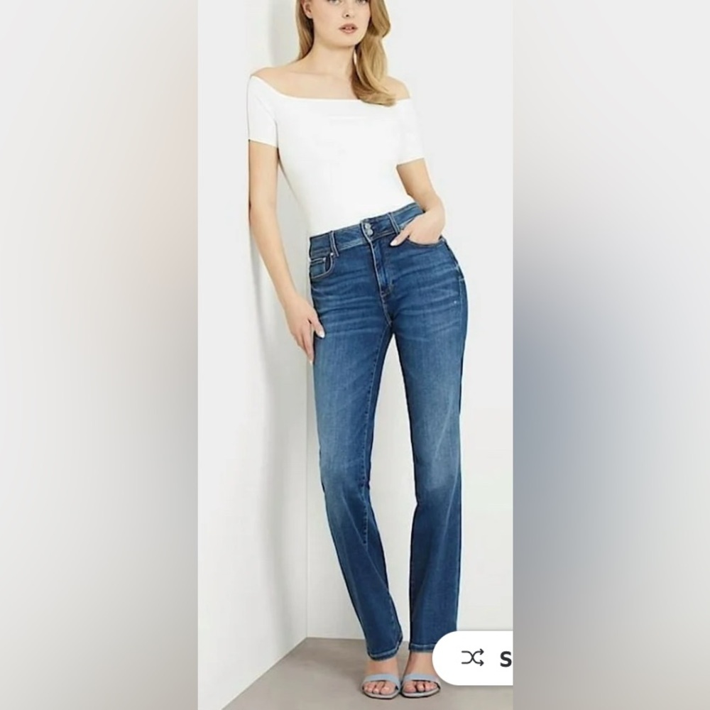 Guess Jeans Sadie Straight shape up jeans NWT - Picture 3 of 11